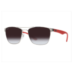 Óculos Ray-Ban RB3520L 56 - Prata e Vermelho - 003/8G
