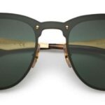 Óculos de Sol Ray Ban Blaze Clubmaster RB3576N (Ouro/Verde Clássico)