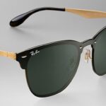 Óculos de Sol Ray Ban Blaze Clubmaster RB3576N (Ouro/Verde Clássico)