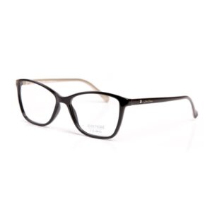 Armação de óculos Jean Pierre Feminina 7106-54-2371 Preto Brilhante