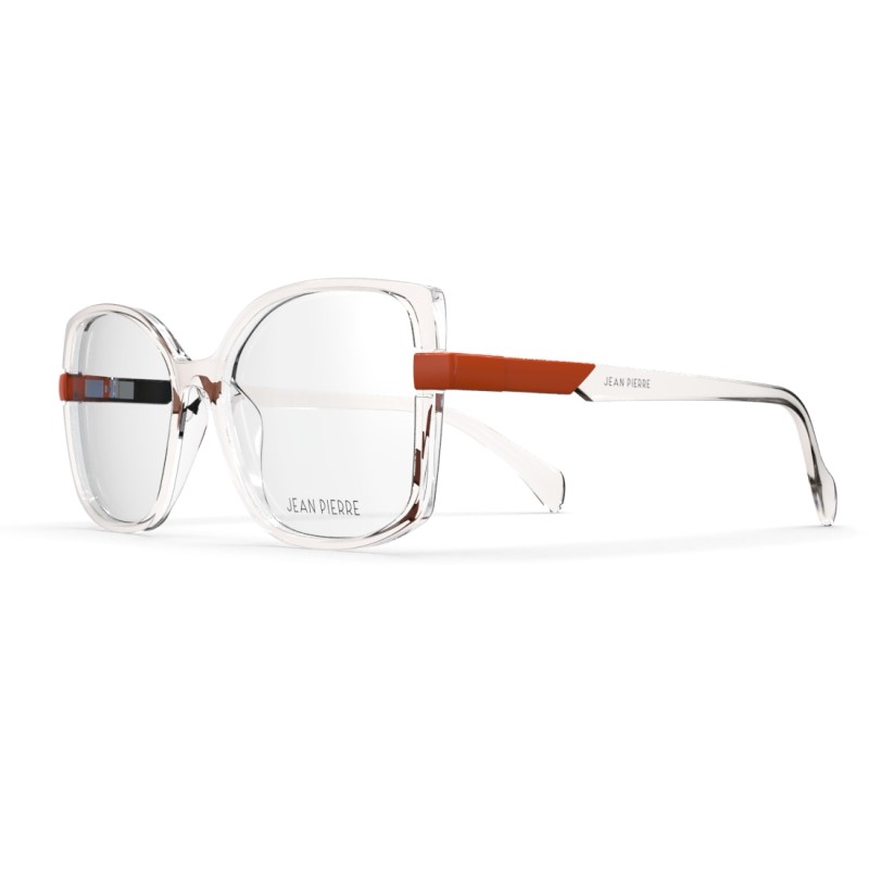 Armação de óculos Jean Pierre Feminina 21045-54-3832 Champagne Suave c/ Laranja