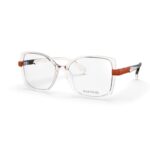 Armação de óculos Jean Pierre Feminina 21045-54-3832 Champagne Suave c/ Laranja