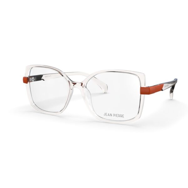 Armação de óculos Jean Pierre Feminina 21045-54-3832 Champagne Suave c/ Laranja