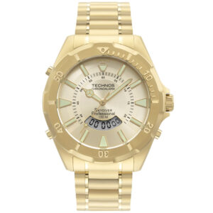 RELOGIO TECHNOS SKYDIVER MASCULINO DOURADO WT2050AA/1D